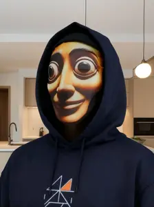 Funny Role-Playing Cool Props, Breathable Full Face Mask, Stylish Masks Print, Polyester Knit Fabric, Perfect for Events, Cycling, Parties, Christmas, Halloween