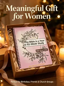 52‑Week Women’s Faith Journal, Spiral Bound Scripture Study Workbook, Daily Reflection Devotional Planner, Christian Devotion Gift for New Believers & Beginners