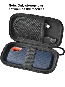 Hard Drive Storage Bag Travel Storage for SanDisk 1TB 2TB 500GB 4TB/for SanDisk PRO Extreme Portable SSD, External Solid State Hard Drive Storage Holder for SDSSDE61/ SDSSDE60/ SDSSDE81/SDSSDE30/SDSSDE60(Box Only)