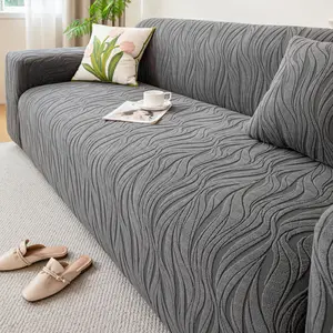 1 Piece Jacquard Waterproof Sofa Cover, Washable Sofa Slipcover, Waterproof Couch Cover - Soft Texture, Machine Washable, Pet Protector, Dustproof & Stain-Resistant, All-Season, Ideal for Holiday & Daily Use, Fits 2/3/4-Seater Sofas
