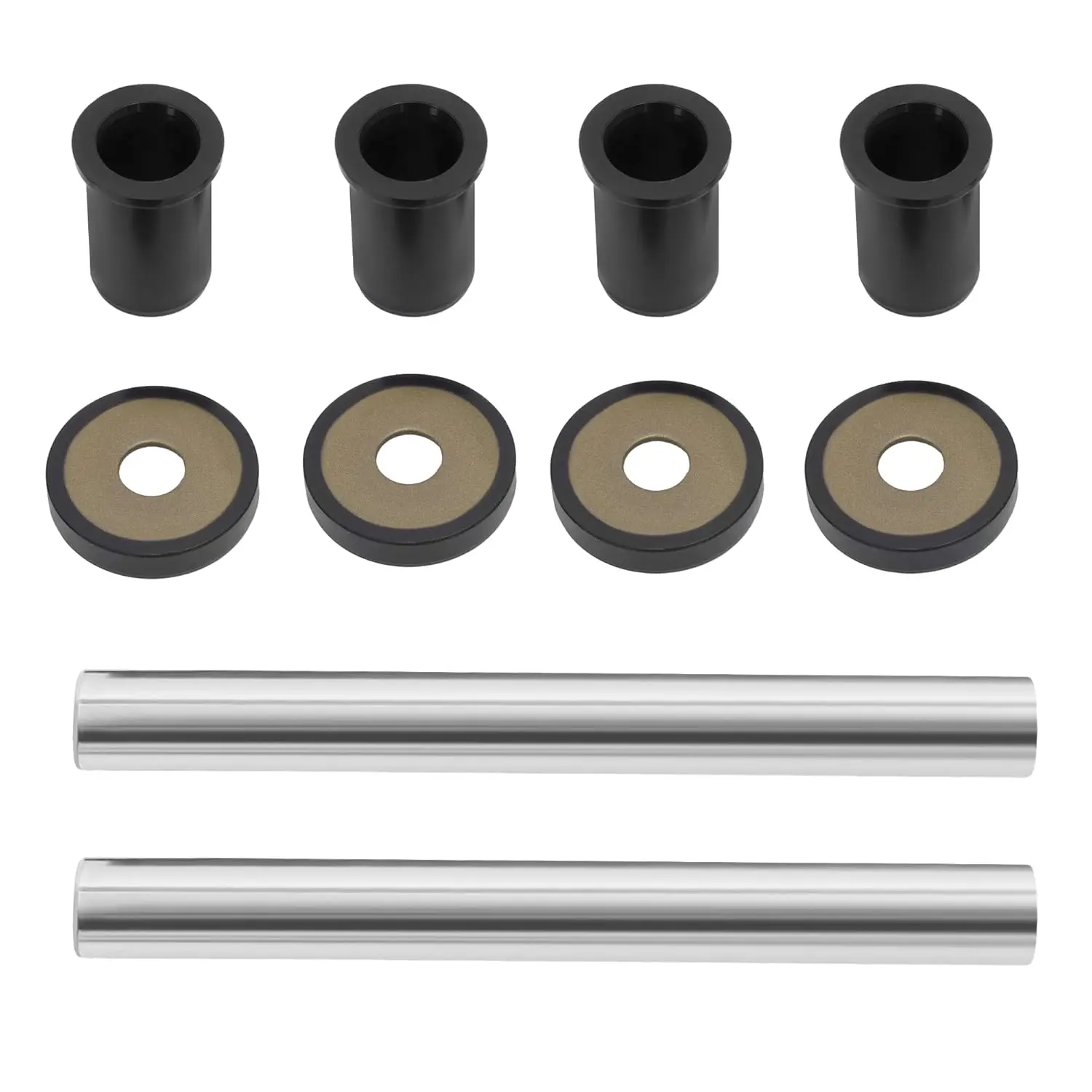 KQQIO Front Upper A Arm Bushing Complete Kit with Sealing Washers - 1 Set Direct Replacement for 2005-2017 Honda Foreman 500 TRX500 Series Left, Right Control Arms