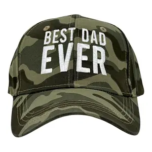Best Dad Ever Hat Funny Sarcastic Fathers Day Graphic Novelty Cap Funny Hats Dad Joke  Novelty Caps for Men Camo - Standard
