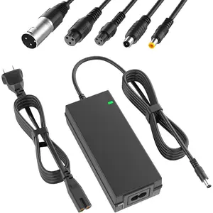 42V 2A Scooter Charger with 6 in 1 Plugs for 36V Pocket Mod, Sports Mod,Razor,Gotrax,Jetson,Voyage,Ninebot,Lithium Battery Device,Electric Scooter Charger