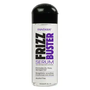 Fantasia IC Frizz Buster Hair Serum, 6oz Alcohol-Free Lightweight Haircare Product - Smoothing Formula for Daily Use, Tames Frizzy, Dry, Heat-Styled Hair