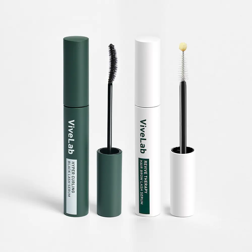 Lash Essentials Bundle | Eyelash Serum for Longer, Thicker, Fuller Looking Lashes & Brows | Prostaglandin-Free & Vegan | Advanced Multi-Peptide with Biotin Treatment | ViveLab