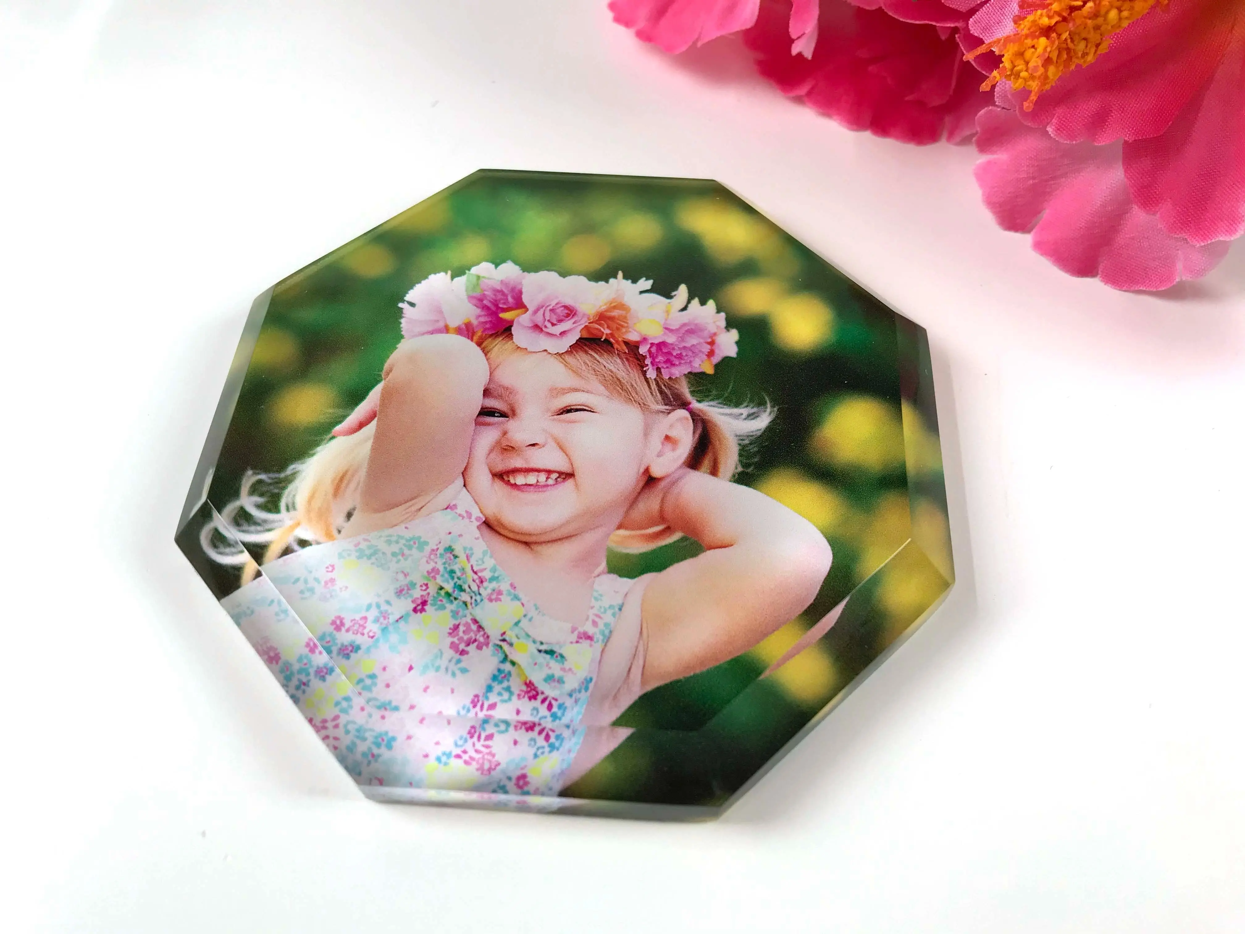Personalized Glass Paperweight for a Home or Office Space