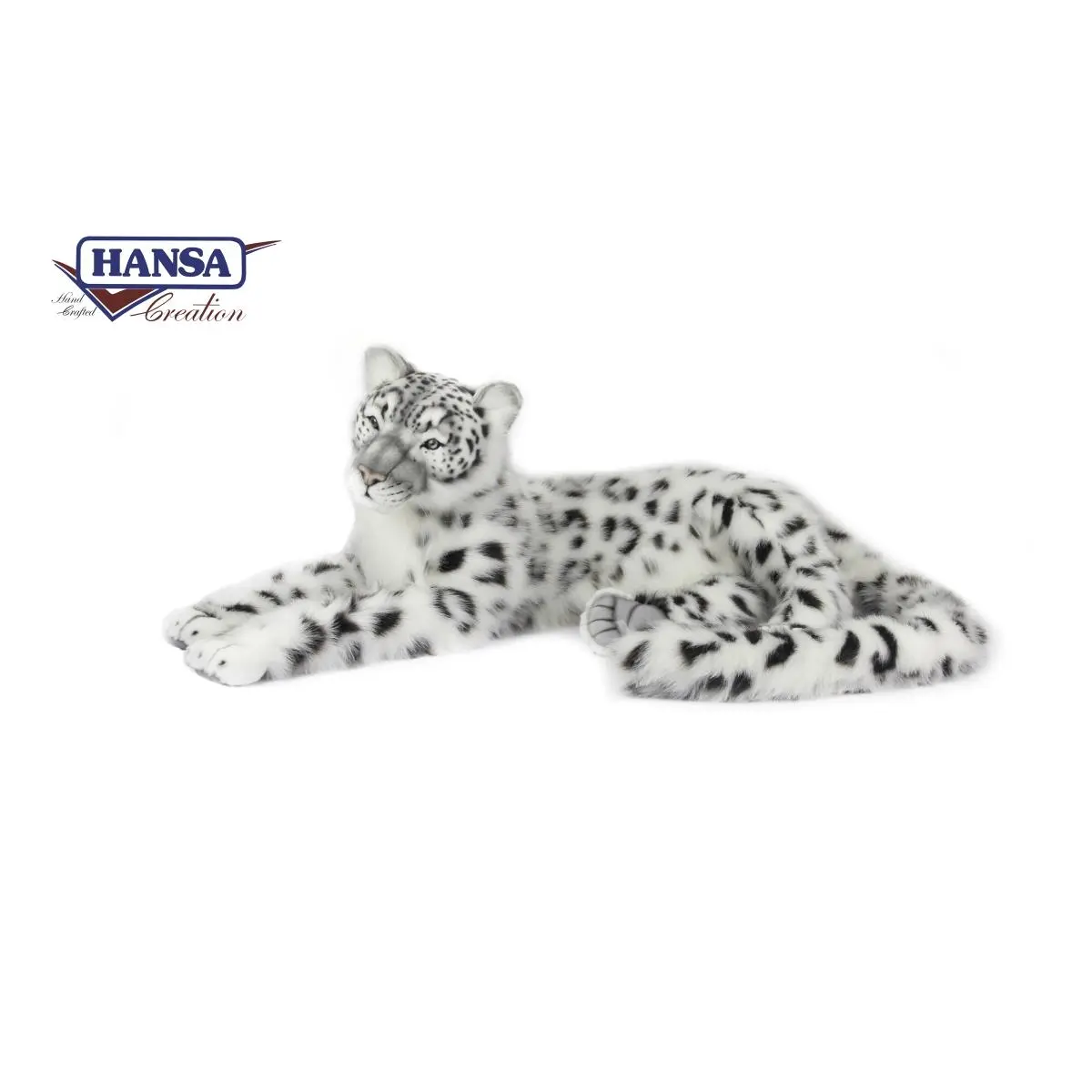 212 MAIN Hansa Laying Leopard Plush Stuffed Animal - 41.4 in. Large, Realistic Look, Huggable, Kitty Plush Toy, Playtime Fun Cat Accessory Gift for Cats