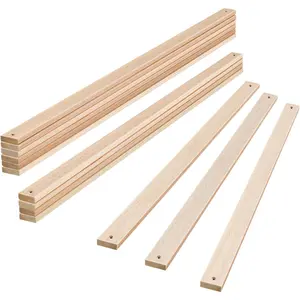 NEKODO 0.7-Inch Bed Slats for Full, Replacement Support Wooden Slats, Easy Assembly,Fits Most Beds, 0.7"T x 2.1"W x 38.7"L (13 Pieces), Nature