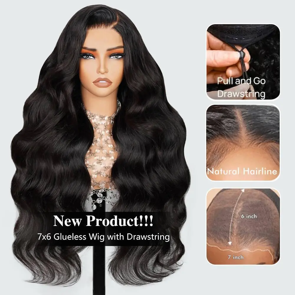 7x6 Glueless lace with Drawstring