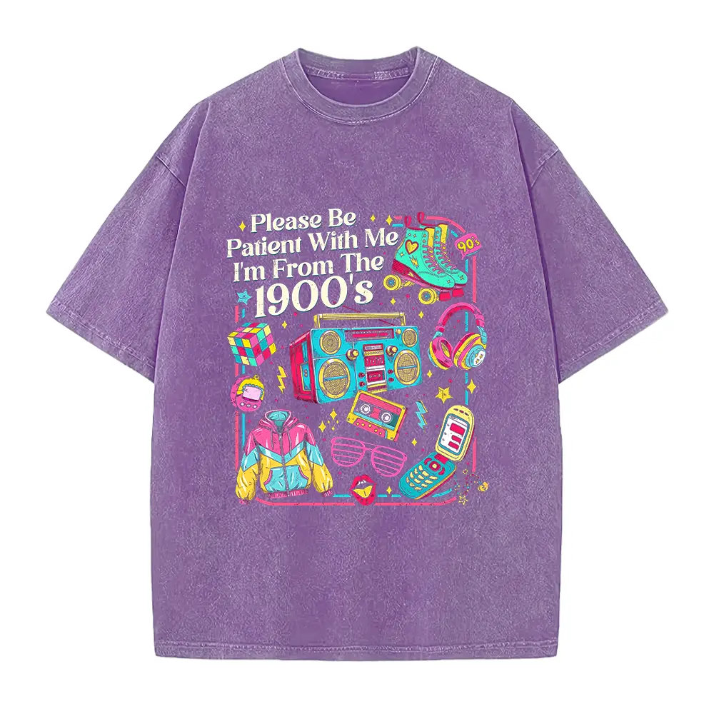 Please Be Patient With Me I'm From The 1900s Shirt, Funny 90s Throwback Shirt, Retro Western Graphic Tees, Vintage Humor Tee