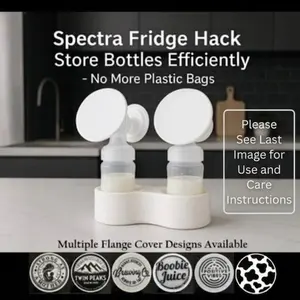 Spectra Flange Cover and Bottle Holder - Refrigerator Hack - Store Bottles Efficiently - No More Plastic Bags
