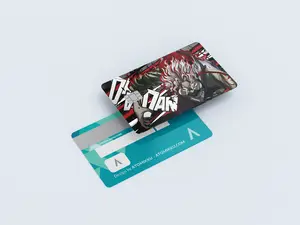 Okarun Yokai Form Dandadan Card Skin Sticker Cover - Applies over the front of your card!