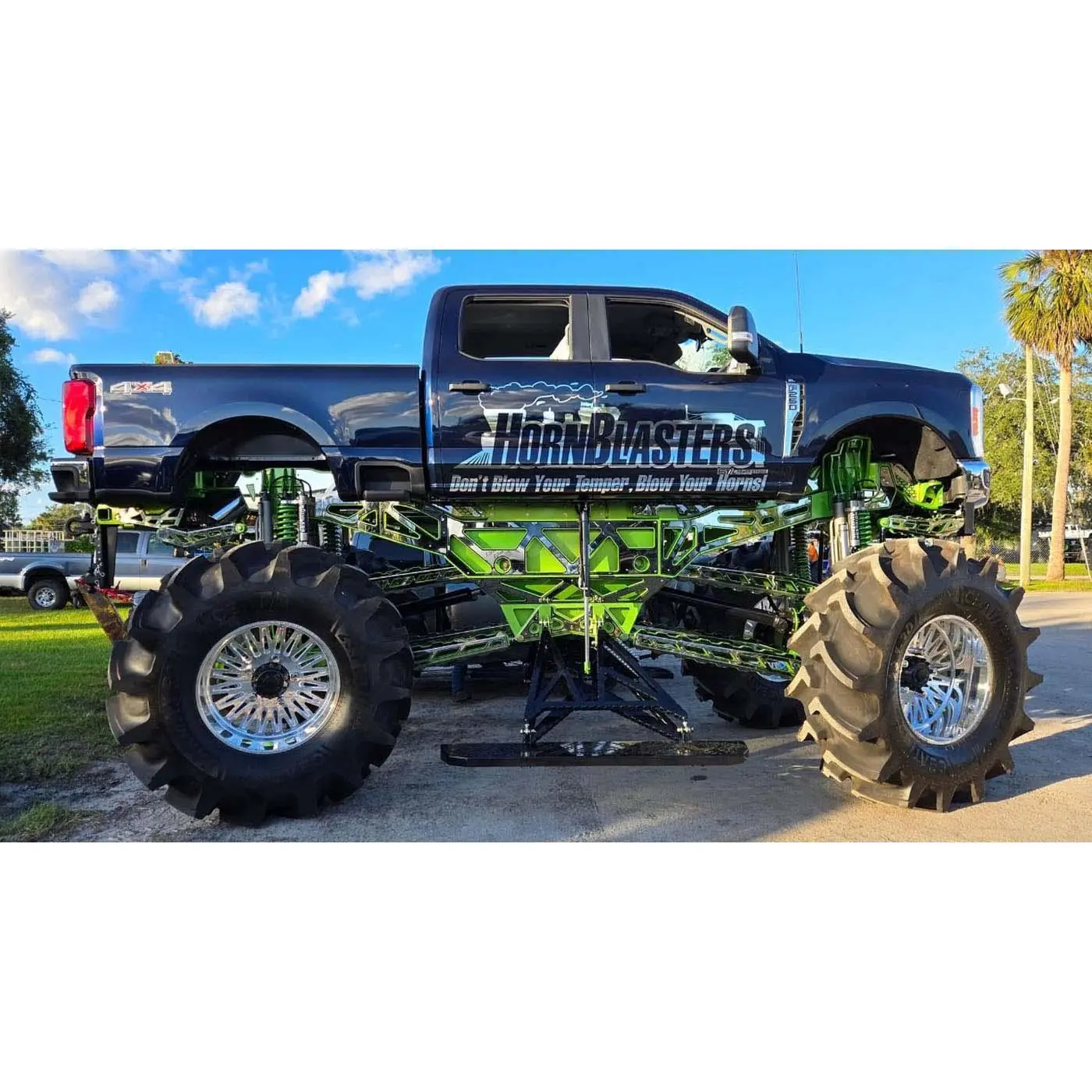 HornBlasters Chrome Automotive Vinyl Train Logo Car Decal Sticker - Cool Car Decorations, Decals for Truck, Vehicle Accessory to Boost Exterior Aesthetic Appeal