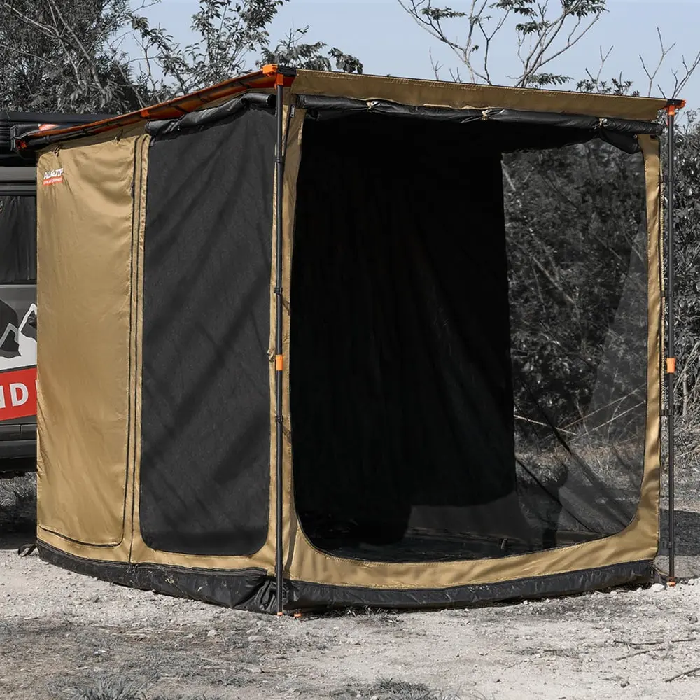 Awning Room with Floor 8.2' x 10' - Black Coating