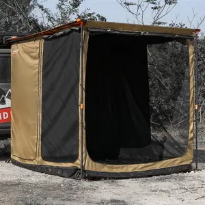 Awning Room with Floor 8.2' x 10' - Black Coating