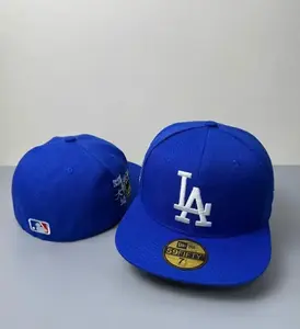 New Era Style MLB Baseball Hat – NY Yankees LA Dodgers Snapback Fitted Cap, Flat Brim High Crown Streetwear Fashion, Premium Embroidered Logo, Adjustable Unisex Urban Hip Hop Look