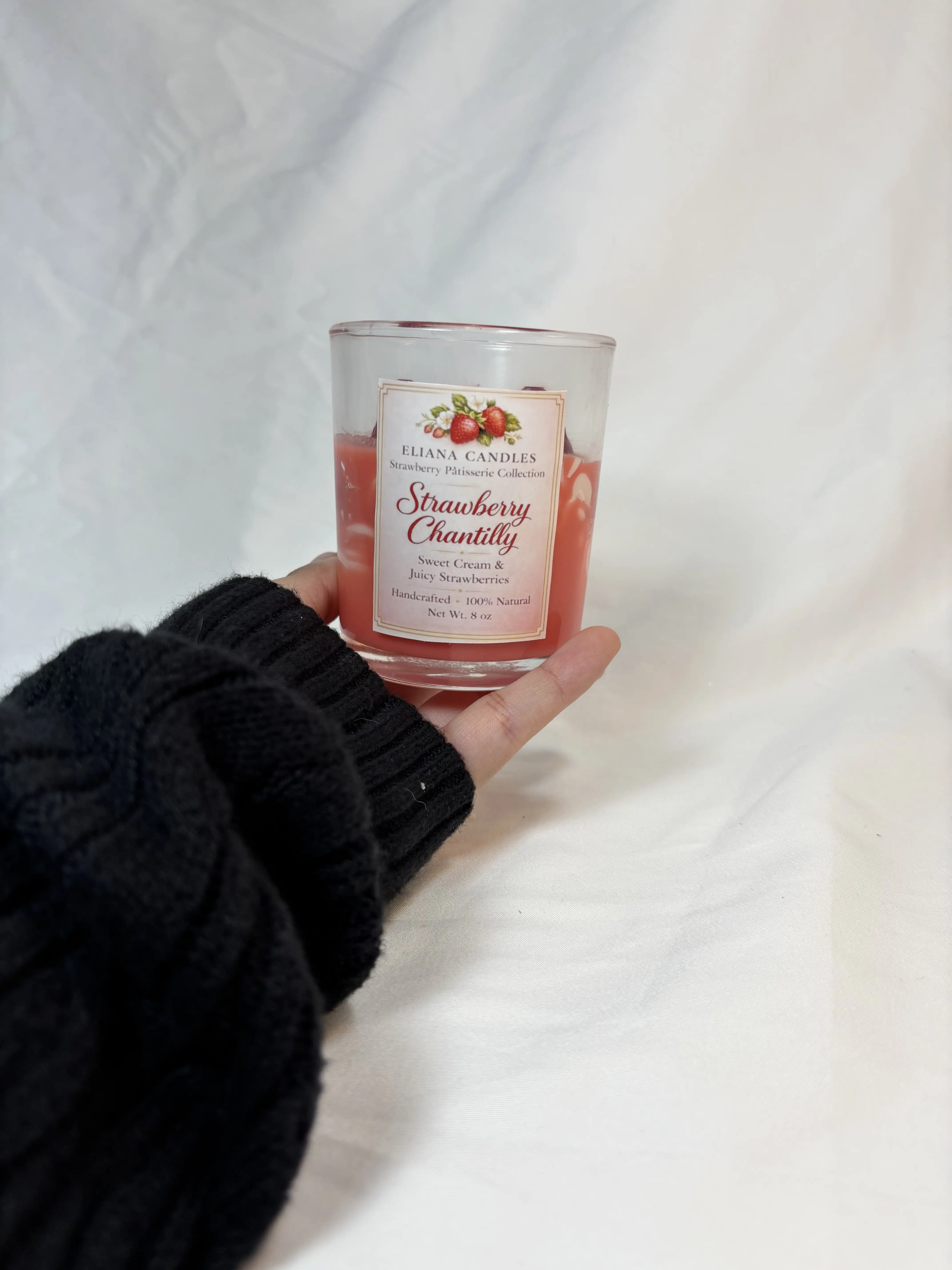 strawberry all-natural candle strawberry all-natural candle