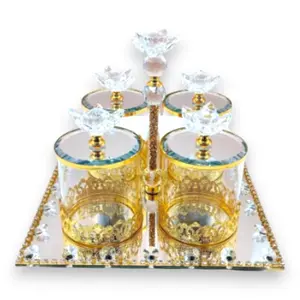 Fancy Crystal Kitchen Storage Jars - Rotatable