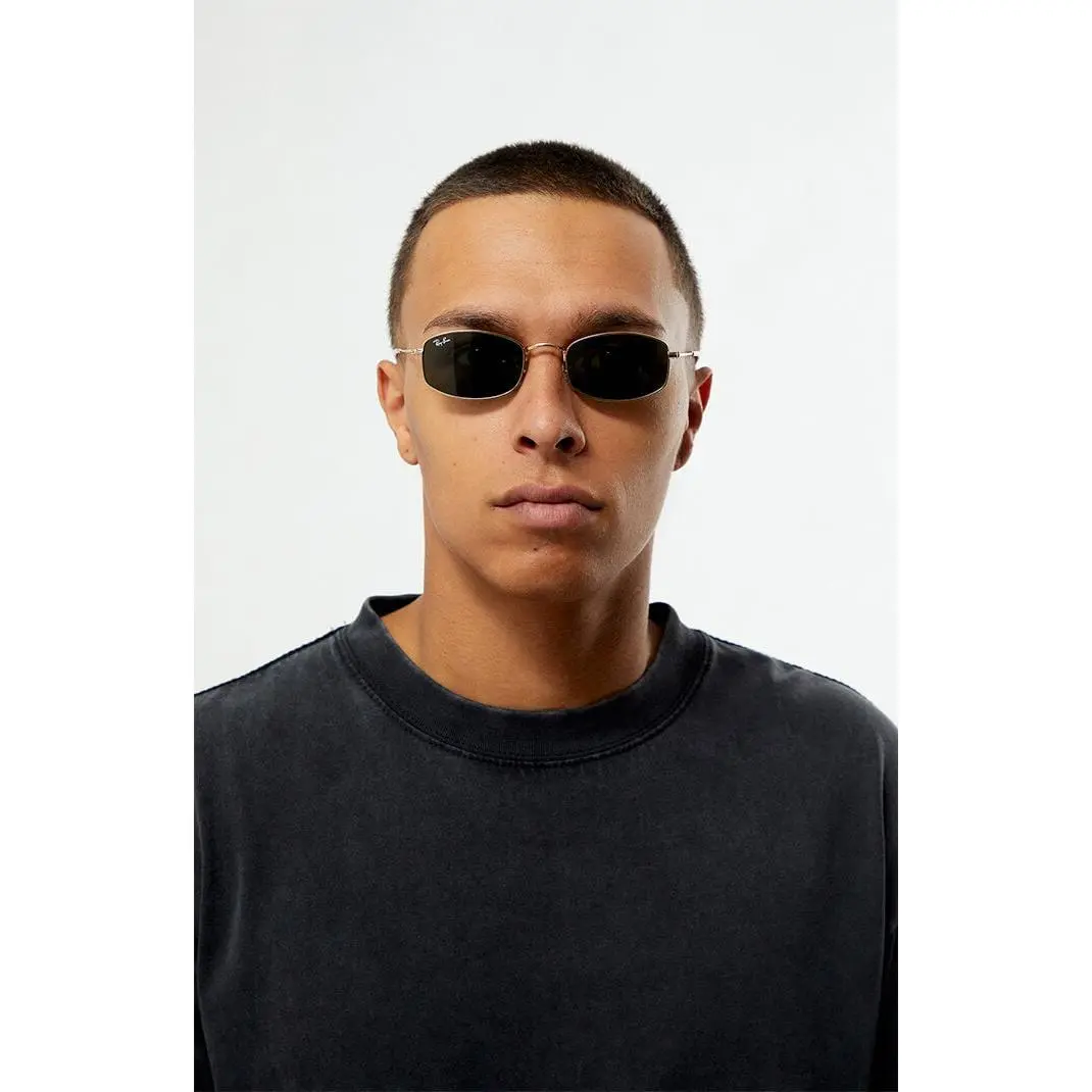 Ray-Ban Men's Gold Metal Wired Icon Sunglasses Ray-Ban Men's Gold Metal Wired Icon Sunglasses