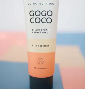 COOCHY GOGO COCO Ultra Hydrating Shave Cream - Mango Coconut 8.5oz Shave Cream for Coarse Curly Hair with Jojoba & Tea Tree Oils