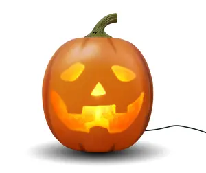 ANIMAT3D Jabberin' Jack Motion Sensor 12 Inch XL Talking Animated Pumpkin with Built-in Video Projector Speaker & 80 Minutes of Content for Halloween Party Decoration Supplies Spooky