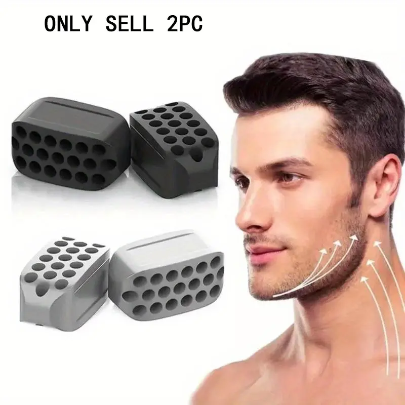 2 Pieces Jawline Exerciser for Facial Fitness Equipment, Face Sculpt Tool, Facial Tools, Beauty Instrument for Men & Women, Neck & Face Tightening, Cheekbone & Jaw Muscle Enhancement, Jawline Shaper, Jaw Enhancer