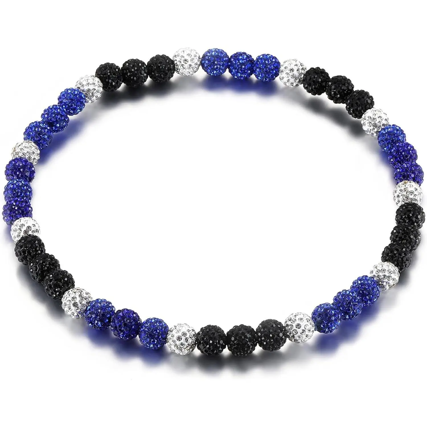 KF5-NKL002 Baseball Beaded Necklace for Men Bling Rhinestone Baseball Drip Accessories for Men Sparkly Diamond Ice Collection Baseball Chain Necklace Gifts for Baseball Player Team Lovers