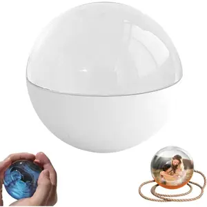 2.7in 3D Crystal Ball Ultrasound with Electronic Display,3D Ultrasound Crystal,Video Sphere,Memory Sphere,Personalized Custom Digital Photo Video Player with Digital & Heartbeat Display