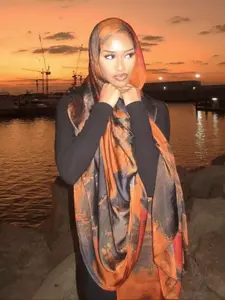 Women's Boho Style Scarf, Casual Trendy Shawl Turban Hijab for Daily Wear, Fashionable Scarf for Women & Girls for All Season