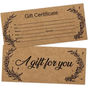 Blank  , 25   Certificate Cards for Business, , Salon, Massage, Restaurants, Custom Client Vouchers for Birthday, Work Card -08
