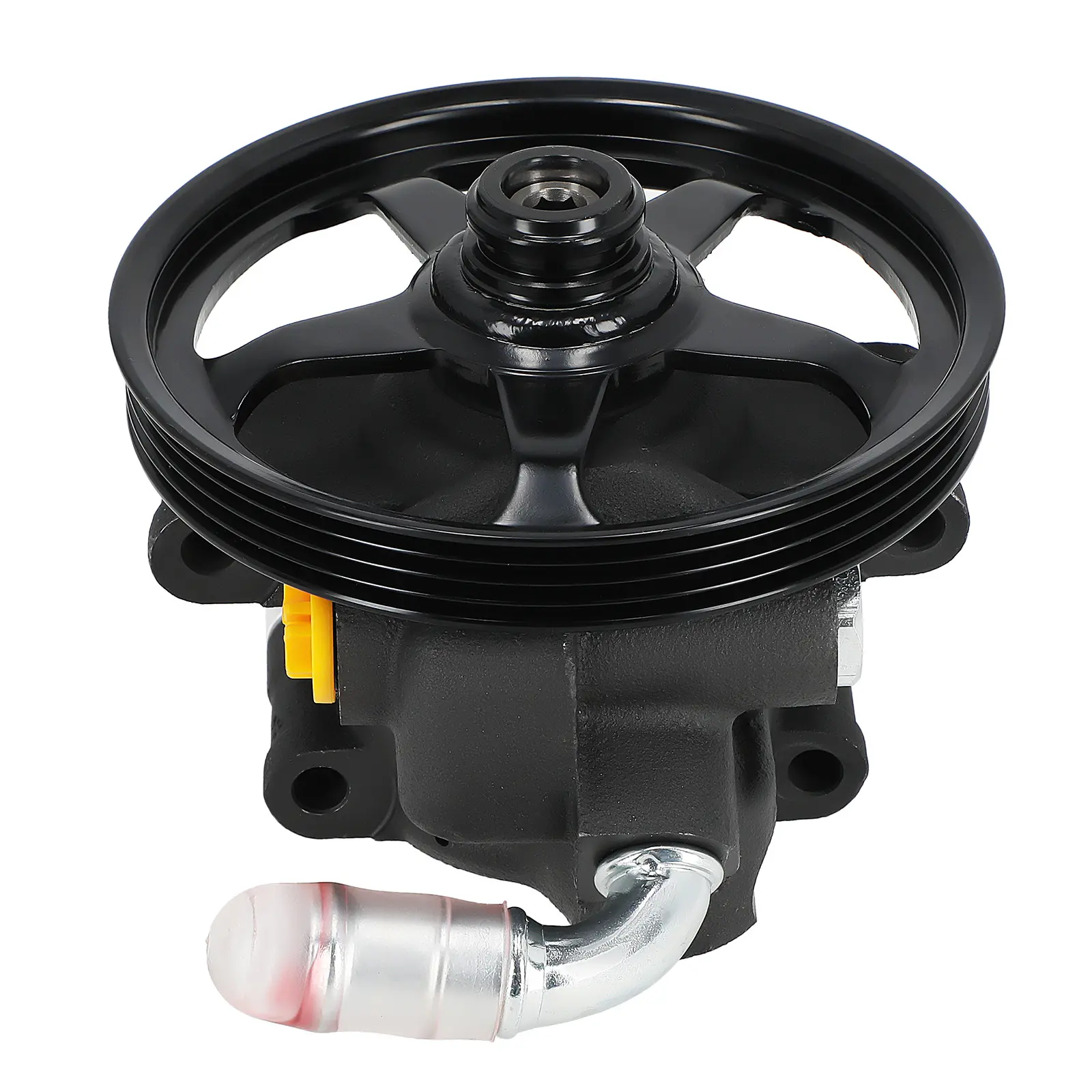 maXpeedingrods Auto Replacement Power Steering Pump - Includes Pulley, Steel & Aluminum Housing Material, Factory Tested, Direct Replace for Ford Flex, Taurus, MKS, MKT V6 3.7L (2009-2012) Suspension Part