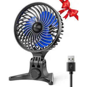 [New Deal] USB Desk Fan Small CVT Variable Speeds Strong Cooling Airflow Quiet Portable Desktop Mini Personal Table Fan for Room Home Office Usb Handheld Fan
