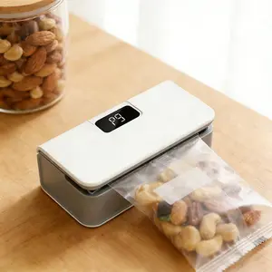 1pc Portable USB Rechargeable Cordless Vacuum Sealing Machine, MiniHandheld Design, Home & Travel Use, Long Battery Life,Modes, Suitable for Snacks Candy Food Bags