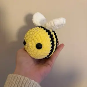 Hand crocheted bee