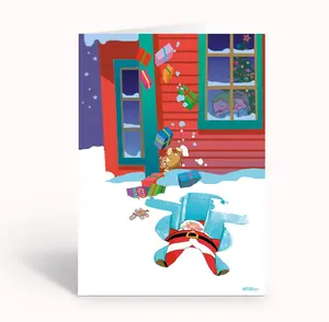 Stonehouse Collection Santa Snowfall Funny Christmas Card - 18 Funny Christmas Cards