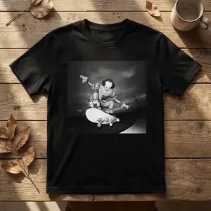 Pennywise Skateboard Shirt, Horror Movie Skater Tee, IT Movie Clown Meme Shirt, Spooky Streetwear Graphic Tee