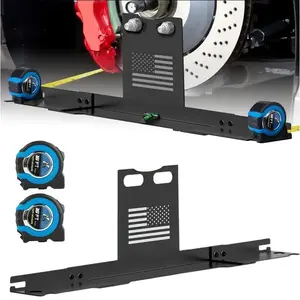 Alignment Tool Heavy Duty Toe Alignment Plates, No Caliper Removal Needed, Automotive Alignment Tools With Imperial Tape Measures, Compatible With Most Cars, Trucks