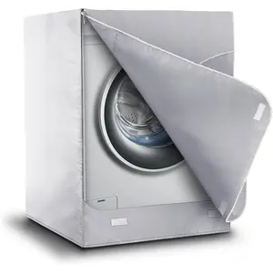 Washer/Dryer Cover for Front Load, Washing Machine Cover ,  and Anti-UV, Heavy Duty Oxford Washer Covers for Outside, 27"W x 33"D x 39"H -