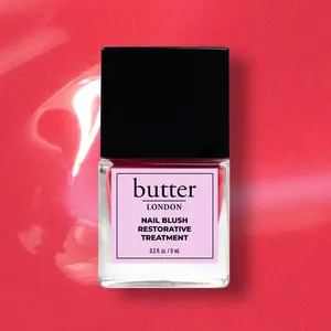 butter LONDON Nail Blush Restorative Treatment - Sheer Buildable Coverage Soft Radiant Satin Finish for Stronger Healthier Nails