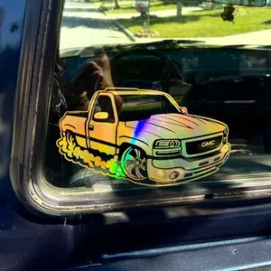 GMC Truck Decal Sticker - Customizable for Cars, Trucks, SUVs, Glass Doors, Windows, Fridges - Available in Multiple Colors Vehicle Exterior Decoration