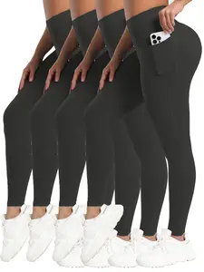 Women's Solid High Waist Leggings, Tight Leggings, Breathable Fitness Leggings, Casual Comfy Breathable Skinny Pants for Yoga Gym Workout Running, Ladies Bottoms for All Seasons