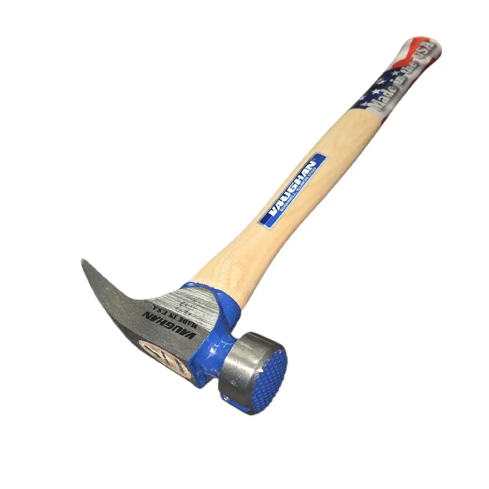 Heavy Duty Carbon Steel Framing Hammer - 23 oz Painted Hickory Handle California Framer, Construction Tools with Durability and Strength, Heat Treated, Well-Balanced Hand Tool for Demolition, Model VN10300