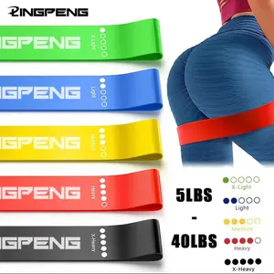 Different Resistance Bands Yoga Band Fitness Exercise Training Hip Tension Band Leg Squat Dance Elastic Loop Stretch Band LINGPENG