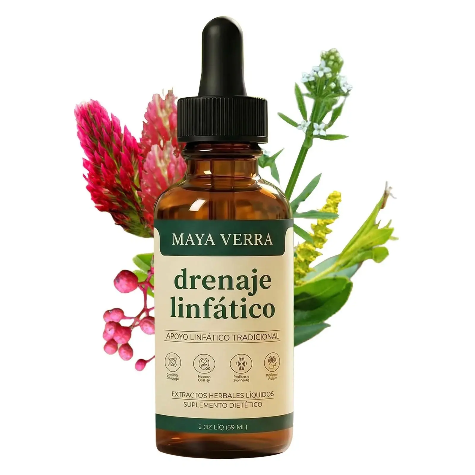 Mayaverra Lymphatic Drainage Drops,natural herbal formula,gluten-free