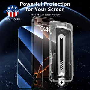 Tempered Glass Screen Protector for iPhone 15 14 13 12 11 Pro Max | Anti-Scratch, Anti-Fingerprint, Easy Installation