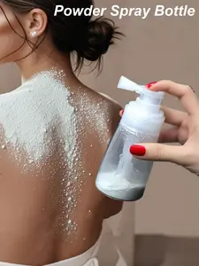 Leak-Proof Powder Spray Bottle, Plastic Dispensing Bottle, Multi-Functional Powder Dispenser, Portable Baby Powder/pepper Powder Sprayer, Reusable Container with Funnel Mouth