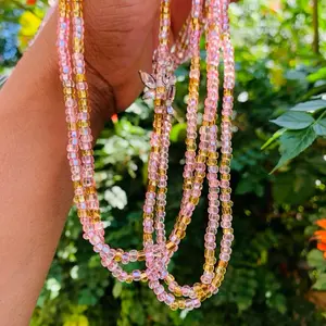 Waist Bead pink + gold Waist Bead pink + gold