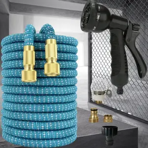Expandable Garden Hose Set, High Pressure Car Wash Gun, Adjustable Sprayer Nozzle, Us/eu Connectors, Outdoor Use All Seasons, Expandable Water Hose, Watering Systems