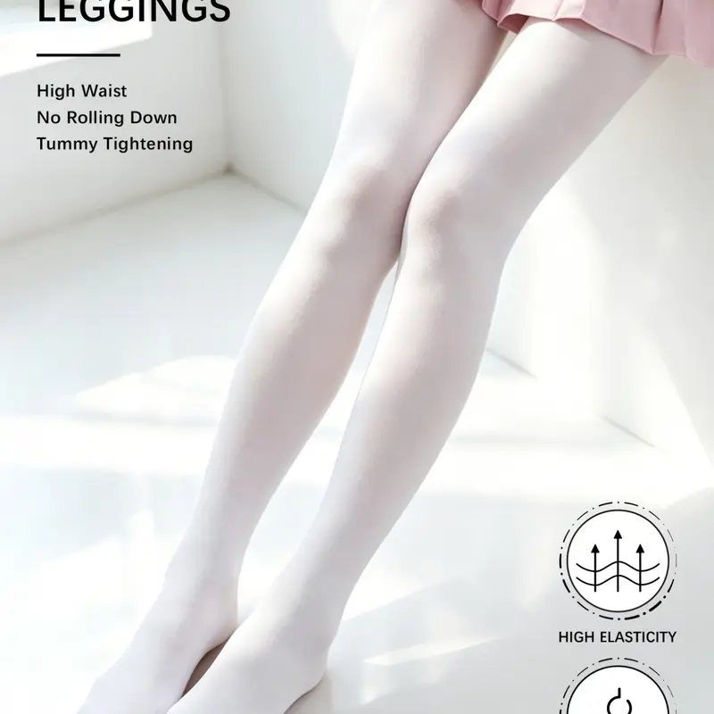 1 Piece Lolita Velvet Women Pantyhose, JK Dance Base Socks, Elastic Slim Basic Casual Stockings For Daily Commute, Party