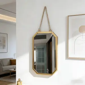 Wall Mounted Full Length Modern Linear Mirror for Bathroom Dorm Room, No Drilling Needed, Makeup Vanity Mirror, Full Body Mirror, Home Decor Mirror